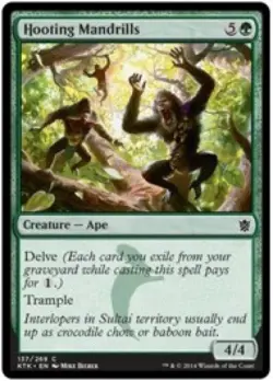 Hooting Mandrills - Light Play MTG Khans of Tarkir - Image 1