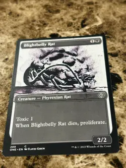 BLIGHTBELLY RAT Magic MTG Phyrexia: All Will Be One Showcase Compleat - Image 1