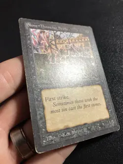 MTG Magic the Gathering Stone Throwing Arabian Nights Devil - Image 3