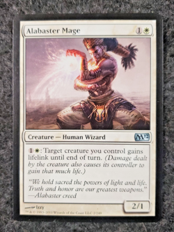 Alabaster Mage - Magic 2012 (M12) #2/249 MTG Magic The Gathering (DS3D1L1) - Image 1