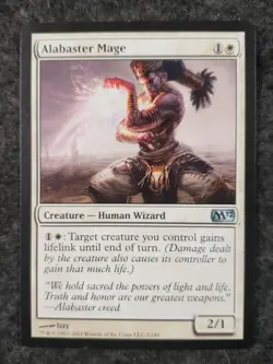 Alabaster Mage - Magic 2012 (M12) #2/249 MTG Magic The Gathering (DS3D1L1) - Image 3