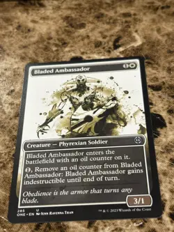 BLADED AMBASSADOR Magic MTG Phyrexia: All Will Be One Showcase Compleat - Image 1