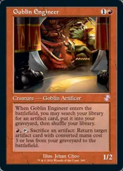 MTG English Goblin Engineer NM Normal Time Spiral Remastered - Image 1