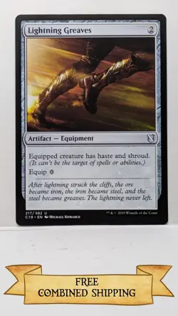 MTG Lightning Greaves Commander 2019 217/302 Regular Uncommon - Image 1