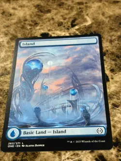 ISLAND Magic MTG Phyrexia: All Will Be One Full Art - Image 1