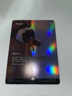 MTG Marvel’s Spider-Man Ponder (Borderless) - Marvel Eternal-Legal (MAR) - FOIL - Image 1