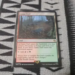 Game Trail 0284 Non Foil Rare Doctor Who Commander MTG Near Mint - Image 1