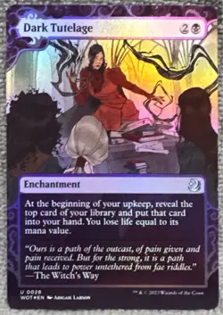 Dark Tutelage Wilds of Eldraine: Enchanting Tales Foil 28 MTG - Image 1