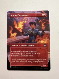 Young Pyromancer - BORDERLESS - MTG Double Masters 2022 - NM - Image 1