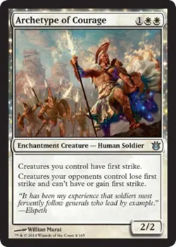 MTG English Archetype of Courage NM Normal Born of the Gods - Image 1