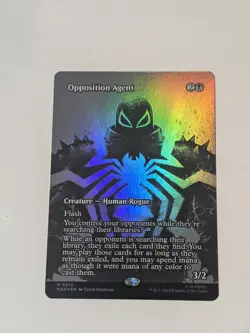 Opposition Agent - Foil - Borderless M MTG Spiderman Marvel Universe English - Image 1