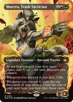 MTG English Muerra, Trash Tactician (Borderless) (Raised Foil) NM Foil - Image 1