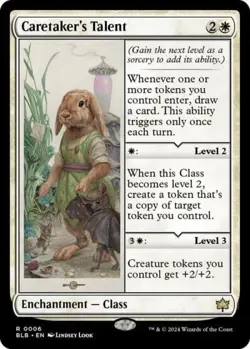 MTG English Caretaker's Talent NM Foil Bloomburrow - Image 1