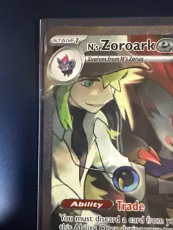 N's Zoroark ex 185/159 -NM- Sv09: Journey Together Holo Pokemon TCG SIR - Image 2
