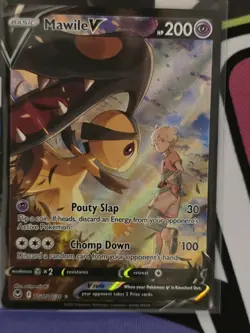Pokemon TCG Mawile V TG17/TG30 2022 Silver Tempest Ultra Rare Card - NM - Image 1
