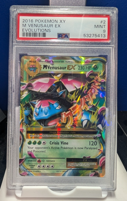 2016 Pokemon XY Evolutions M Venusaur EX #2/108 PSA 9 Mint - Image 1