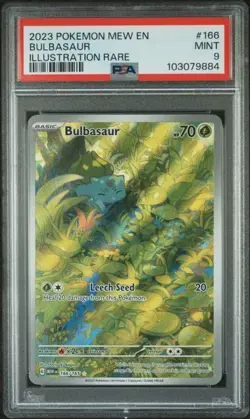 POKEMON 151 PSA MINT BULBASAUR ILLUSTRATION RARE 166/165 - Image 1