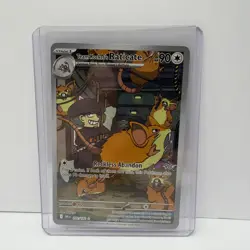 Pokemon Team Rockets Raticate 202/182 Destined Rivals Illustration Rare NM - Image 3