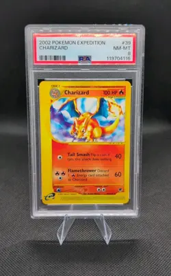 2002 Pokemon Expedition #39 Charizard PSA 8 - Image 1
