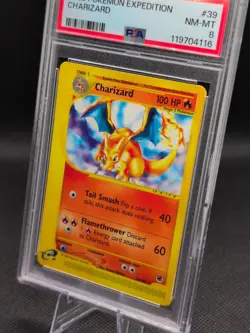 2002 Pokemon Expedition #39 Charizard PSA 8 - Image 3