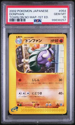 PSA 10 - 2002 Pokemon Japanese The Town On No Map Donphan #054 - Image 1