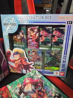 Bandai One Piece Trading Card Game Illustration Box Vol 3 + 4 SEALED IN HAND SDS - Image 2