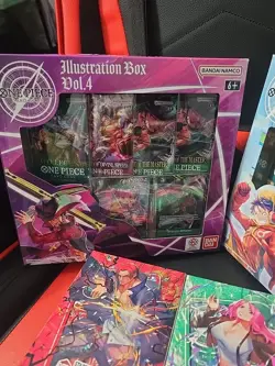 Bandai One Piece Trading Card Game Illustration Box Vol 3 + 4 SEALED IN HAND SDS - Image 3