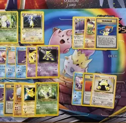 Vintage Pokemon Card Lot WOTC Holo Etc Fire Ampharos Snorlax Alakazam Etc - Image 1