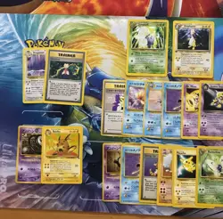 Vintage Pokemon Card Lot WOTC Holo Etc Fire Ampharos Snorlax Alakazam Etc - Image 2