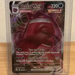 Pokemon Gengar Vmax Fusion Strike 157/264 Holo Ultra Rare Card Gigantamax - Image 1
