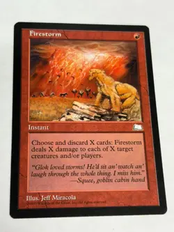 Firestorm Weatherlight NM Red Rare Reserved List MAGIC GATHERING CARD - Image 1