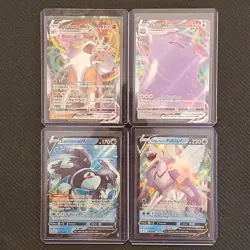 Lycanroc VMAX + Ditto VMAX + Palkia V + Lumineon V - Pokemon Cards Lot #206 - Image 1