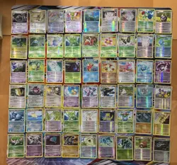 Vintage Pokemon Card Lot Reverse Holo Fire Ninetales Shiny Drifloon 100 Cards - Image 1