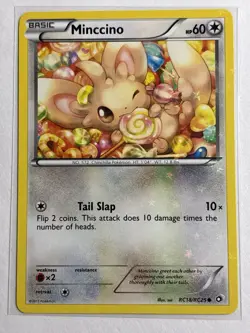 Minccino RC18/RC25 - Legendary Treasures Radiant Collection Pokemon Card - Image 1