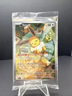 Sealed Eevee Promo SVP 173 Pokemon Center Stamped Card Prismatic Evolutions - Image 1