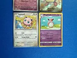 Wigglytuff EX Paldean Fates Shiny Ultra Rare + Jigglypuff 4-card Pokemon lot PWE - Image 5