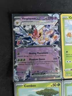 Vespiquen EX Obsidian Flames + Combee (x3/1 RevHOLO) 4-card Pokemon lot - PWE - Image 3
