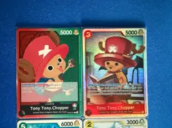 Tony Tony Chopper One Piece TCG 4-card lot OP08 Super Rare/Leader+more - PWE - Image 3