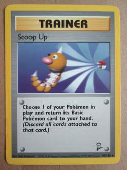 Scoop Up - 107/130 - Rare Non-Holo WOTC TCG-Base Set 2 Pokemon Card - Image 1