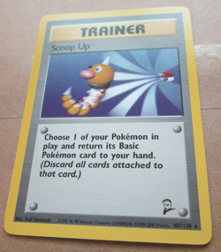 Scoop Up - 107/130 - Rare Non-Holo WOTC TCG-Base Set 2 Pokemon Card - Image 5