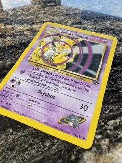Sabrina's Kadabra 58/132 Unlimited Gym Challenge Pokemon Card Uncommon NM - Image 1