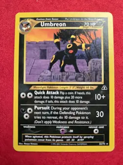 Umbreon Neo Discovery 32/75 Regular Unlimited Rare Card NM Mint Condition - Image 1