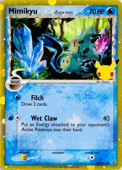 ⚜ PSA 9 Mimikyu (Delta Species) SWSH136 SWSH: Sword & Shield Promo Cards Holo - Image 3