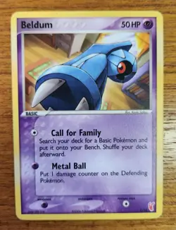 Beldum Pokemon Card, EX Trainer Kit 2 - Plusle 1/12 - Image 1