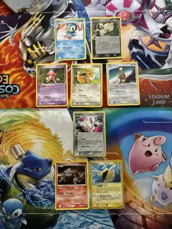 Vintage Pokemon Card Lot Holo Etc Pop Series Fire Eevee Ditto Meowth - Image 1