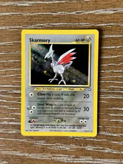 💥 Skarmory Pokemon 2000 TCG Neo Genesis Set Holo Foil Rare 13/111 Vintage Card - Image 1
