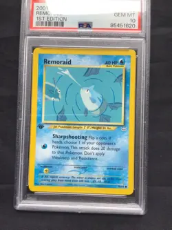Pokemon Cards: 1st Edition Neo Revelation Common: Remoraid 50/64: PSA 10 - Image 2