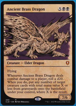 Ancient Brass Dragon (Showcase) Commander Legends Baldur's Gate PLD (505254) - Image 1