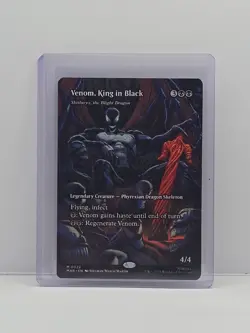MTG Marvel Spiderman Venom King In Black Borderless Non Foil M 0022 - Image 1