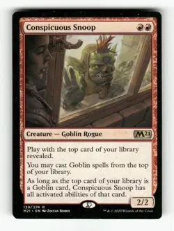 1 x Conspicuous Snoop - Core Set 2021- LP + - Magic the Gathering - MTG - Image 1